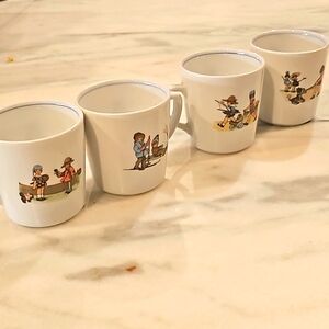 VINTAGE PIER 1 IMPORTS CHILDRENS PORCELAIN MUGS MADE IN GERMANY